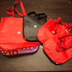 Lot of 4 like new & new Lululemon bags